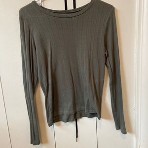 Thin Sweater Knit Long Sleeve Blouse